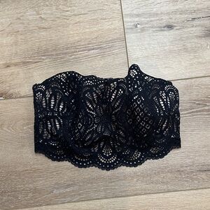 Victoria's Secret Black Lace Bandeau